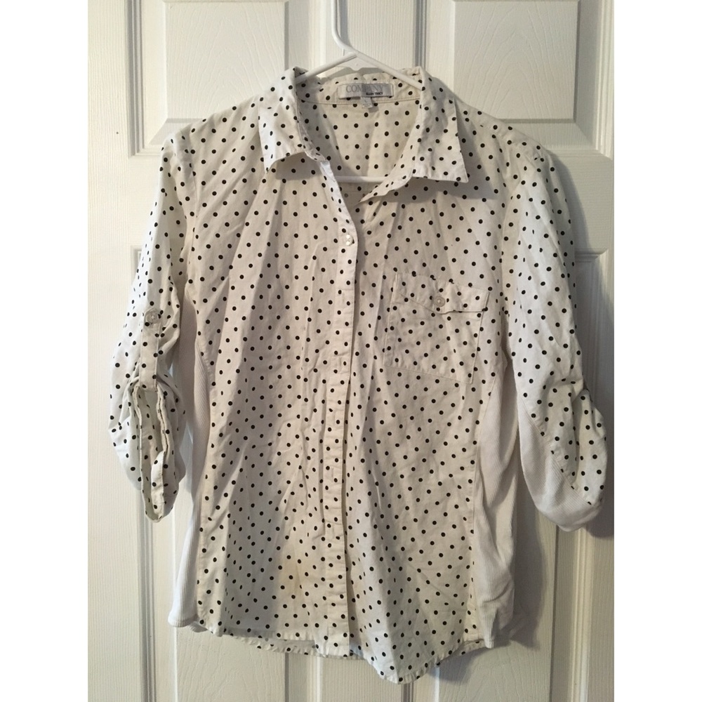 Polka dot button up